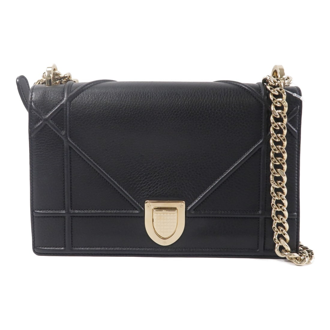 Dior Diorama Medium Shoulder Bag Black Calfskin Chain GHW (1 of 14)