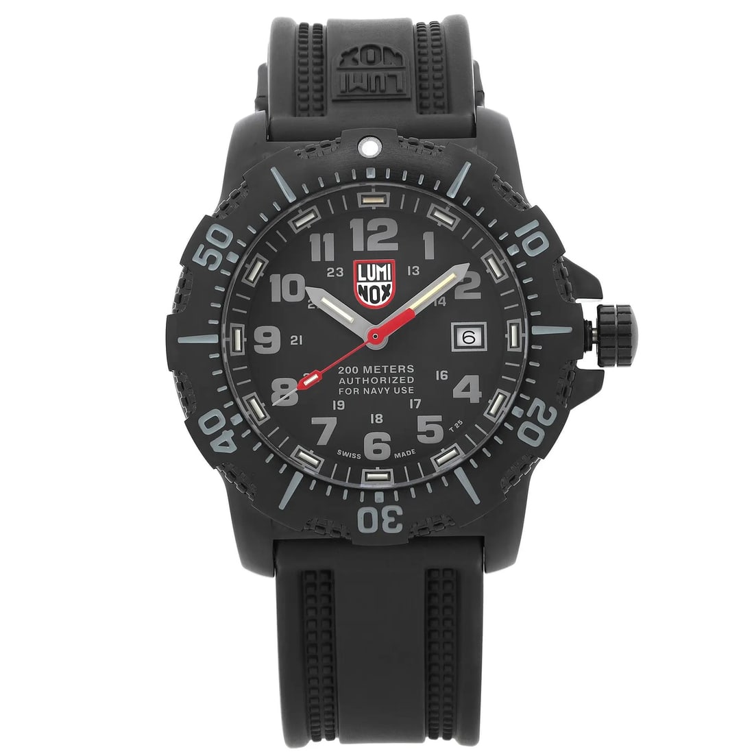 Luminox Navy Seal ANU 45mm Steel Quartz Black Dial Watch: Luminox Navy Seal ANU 45mm Steel Quartz Black Dial Watch This Luminox Navy Seal ANU men's wristwatch features a robust 45mm stainless steel case with a black PVD finish and a matching black rubber str