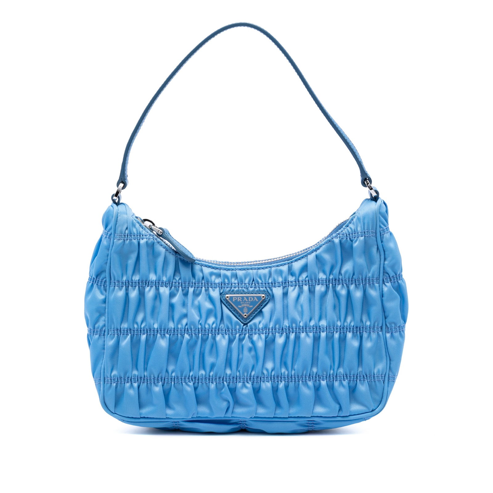 Prada Re Edition Tessuto Gaufre Nylon Shoulder Bag Blue (1 of 6)