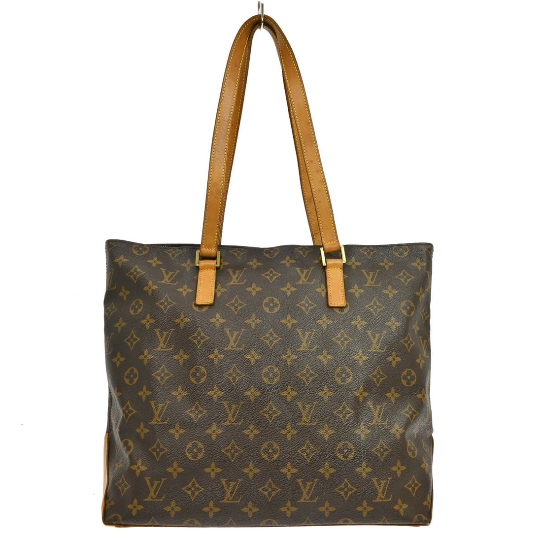 Louis Vuitton Cabas Mezzo Monogram Canvas Large Tote M51151: Louis Vuitton Cabas Mezzo Monogram Canvas Large Tote M51151 Vintage Louis Vuitton Cabas Mezzo tote bag in brown monogram canvas and leather with double handles and a zip closure. The bag features a br