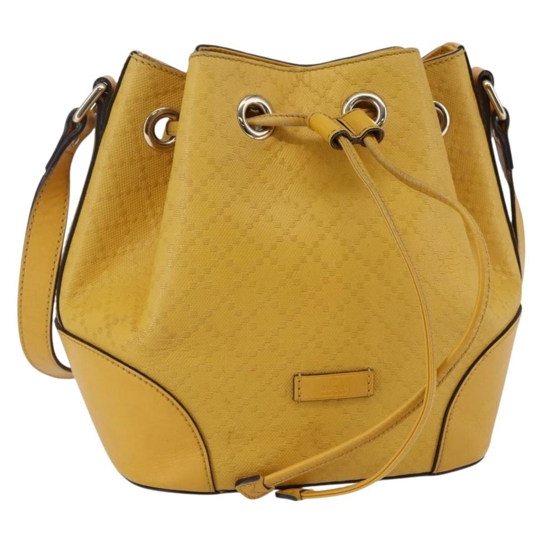 Gucci 354229 Diamante Leather Shoulder Bag in Yellow Gold: Gucci 354229 Diamante Leather Shoulder Bag in Yellow Gold Gucci Diamante shoulder bag in yellow and gold leather. This women's bag is made in Italy and includes only the item shown; the original box a
