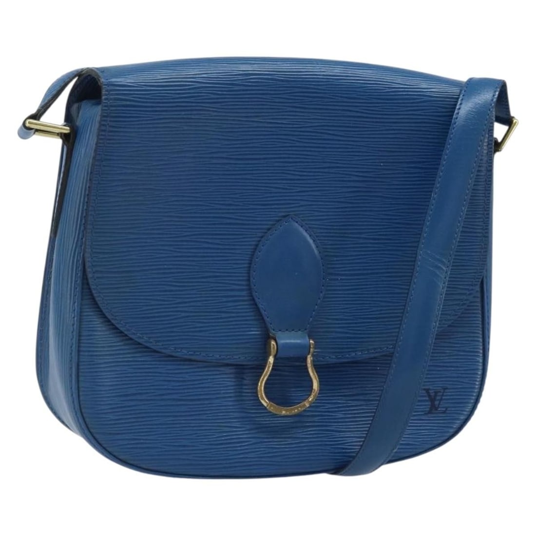 Louis Vuitton M52195 Saint Cloud GM Epi Leather Shoulder Bag Toledo Blue: Louis Vuitton M52195 Saint Cloud GM Epi Leather Shoulder Bag Toledo Blue Louis Vuitton Saint Cloud GM shoulder bag in Toledo Blue Epi leather. This women's bag is made in France and features an adjust