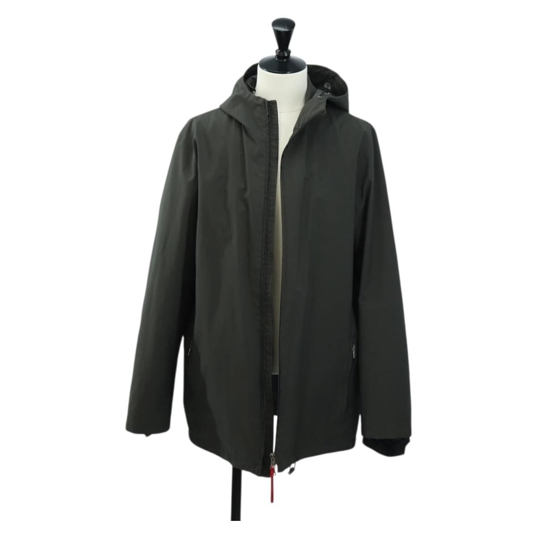 PRADA khaki polyester women s jacket Gore Tex (1 of 15)