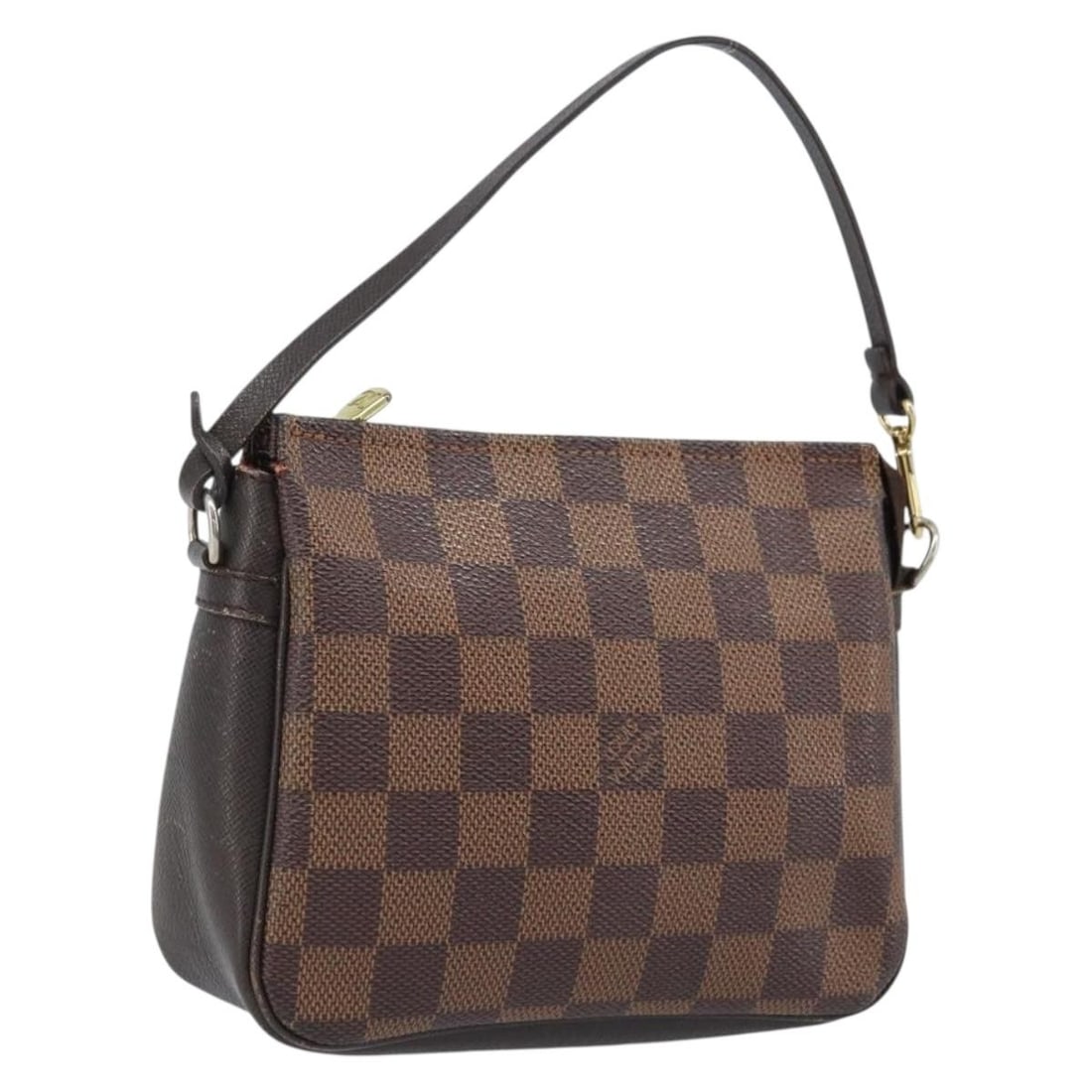 Louis Vuitton N51982 Damier Ebene Canvas Cosmetic Pouch: Louis Vuitton N51982 Damier Ebene Canvas Cosmetic Pouch Louis Vuitton Damier Ebene Trousse makeup pouch in Damier Ebene canvas. This women's pouch was made in France and is offered without the origina