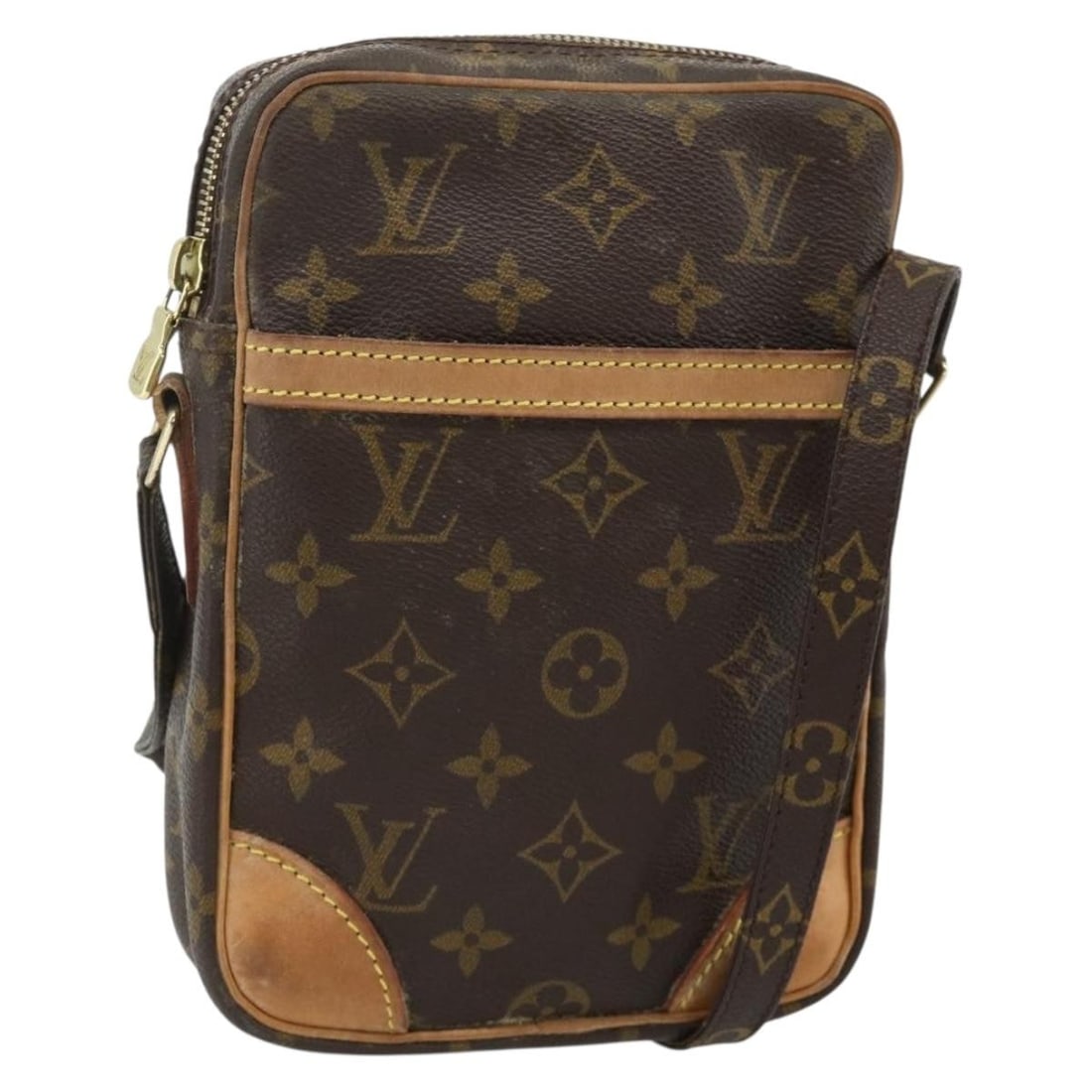 Louis Vuitton M45266 Danube Monogram Canvas Shoulder Bag: Louis Vuitton M45266 Danube Monogram Canvas Shoulder Bag Louis Vuitton Danube shoulder bag in Monogram canvas, model M45266, made in France. This women's bag includes an adjustable shoulder strap and 