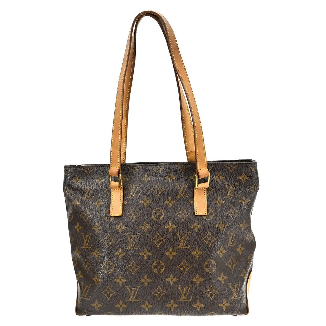 Louis Vuitton Cabas Piano Monogram Canvas Tote Bag M51148: Louis Vuitton Cabas Piano Monogram Canvas Tote Bag M51148 Vintage Louis Vuitton Cabas Piano tote bag in brown Monogram canvas and leather with double handles and zip closure. This women's medium tote 