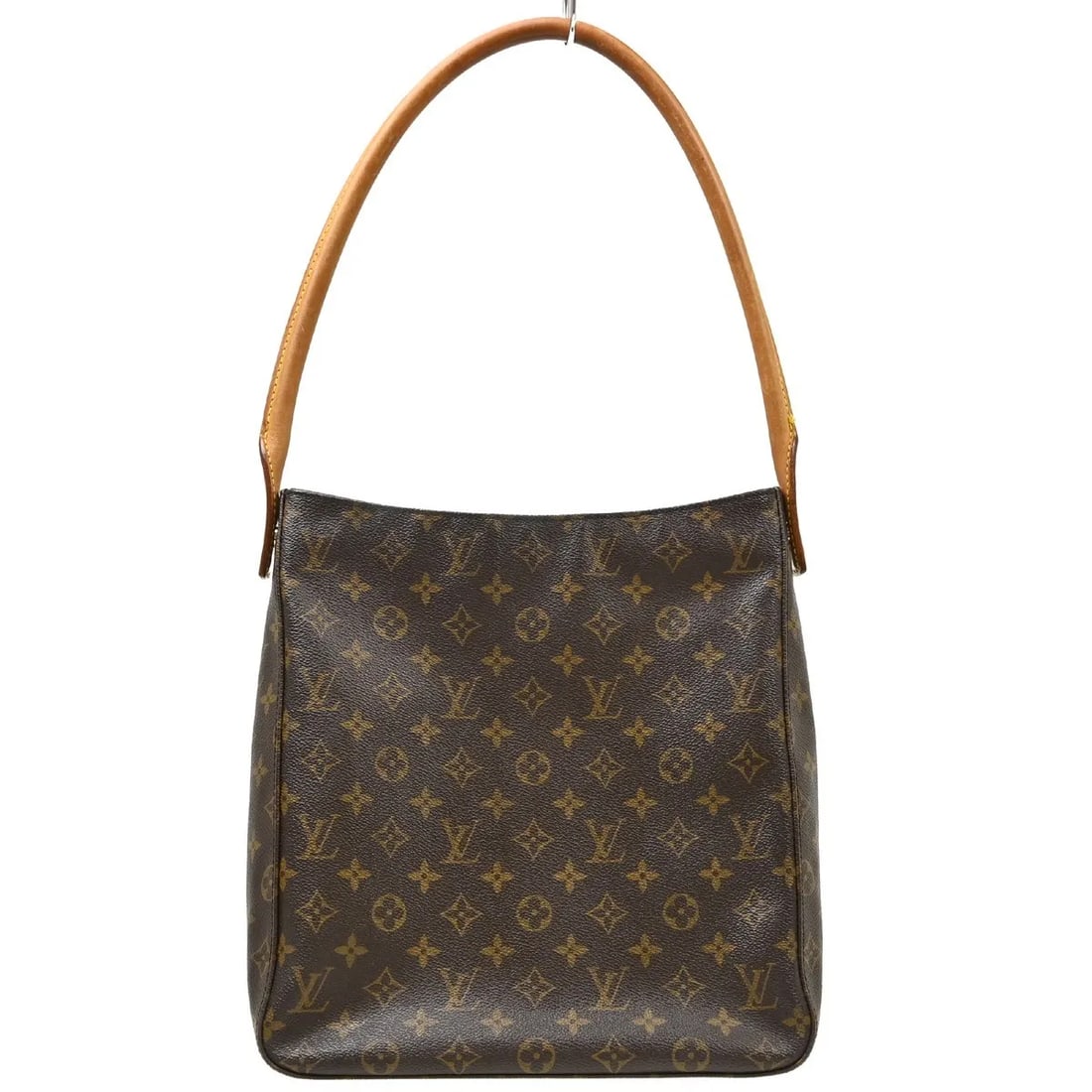 Louis Vuitton Monogram Looping brown canvas shoulder bag: Louis Vuitton Monogram Looping brown canvas shoulder bag Louis Vuitton Monogram Looping handbag in brown canvas with leather trim. Made in France, this women's bag is presented in good condition with 