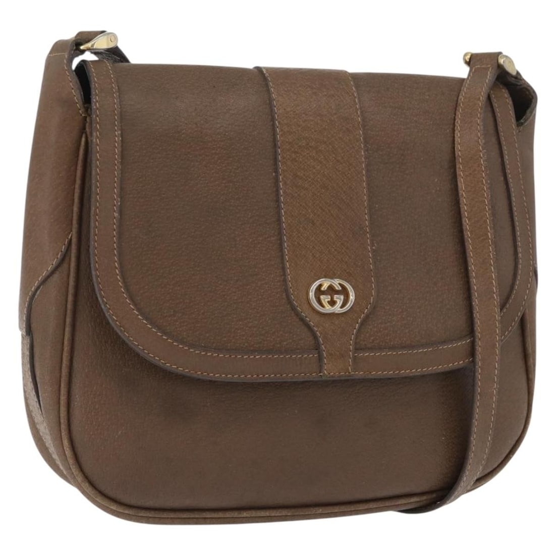 Gucci brown leather shoulder bag Italy 172696: Gucci brown leather shoulder bag Italy 172696 This GUCCI shoulder bag features a brown and gold leather exterior and is designed for women. Made in Italy, it offers a compact and stylish profile with 