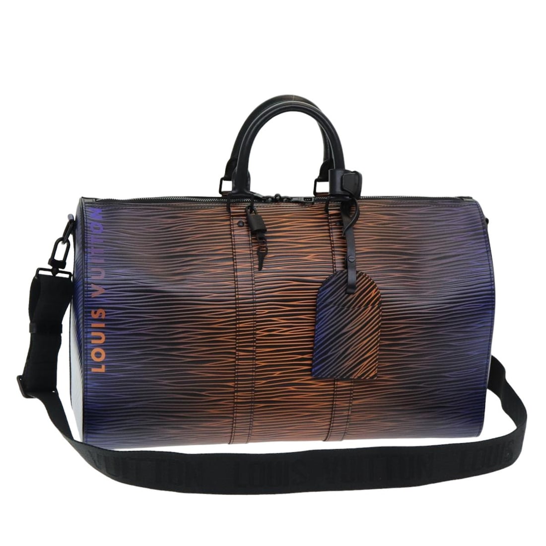 Louis Vuitton M23174 Keepall Bandouliere 50 Epi Leather Boston Bag Black: Louis Vuitton M23174 Keepall Bandouliere 50 Epi Leather Boston Bag Black Louis Vuitton Epi XL Keepall Bandouliere 50 Boston bag in black Epi leather. Made in France, this women's bag includes a dust b