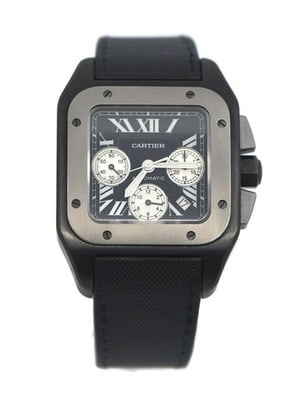 Cartier W2020005 Santos XL Chronograph Stainless Steel Watch (1 of 6)