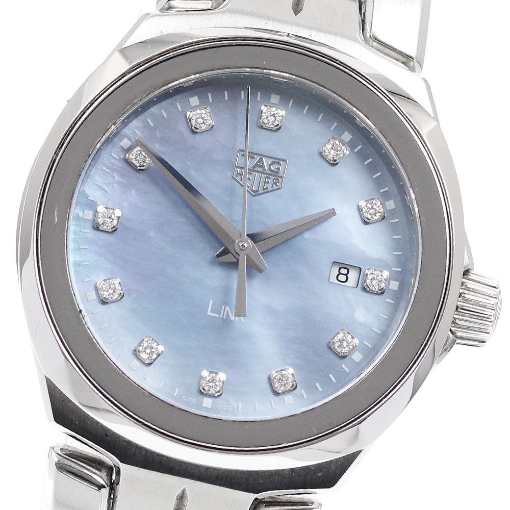 TAG HEUER Link WBC1313 Unisex Quartz Wristwatch 12 Diamond: TAG HEUER Link WBC1313 Unisex Quartz Wristwatch 12 Diamond Pre-owned TAG HEUER Link quartz wristwatch for unisex wear. The title identifies this model as the WBC1313 with a 12-diamond design. Specific