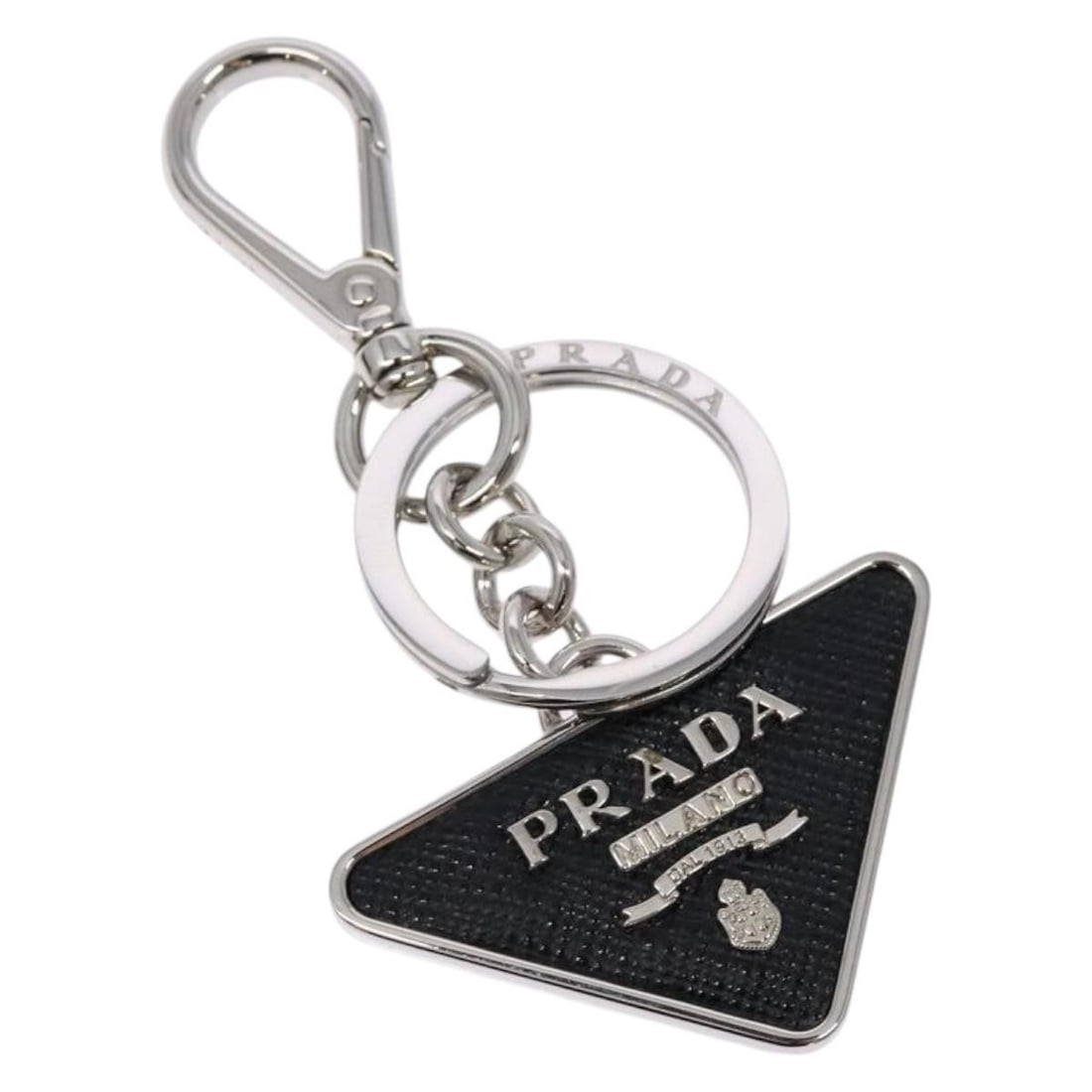 PRADA Silver Metal Key Charm with Box (1 of 10)