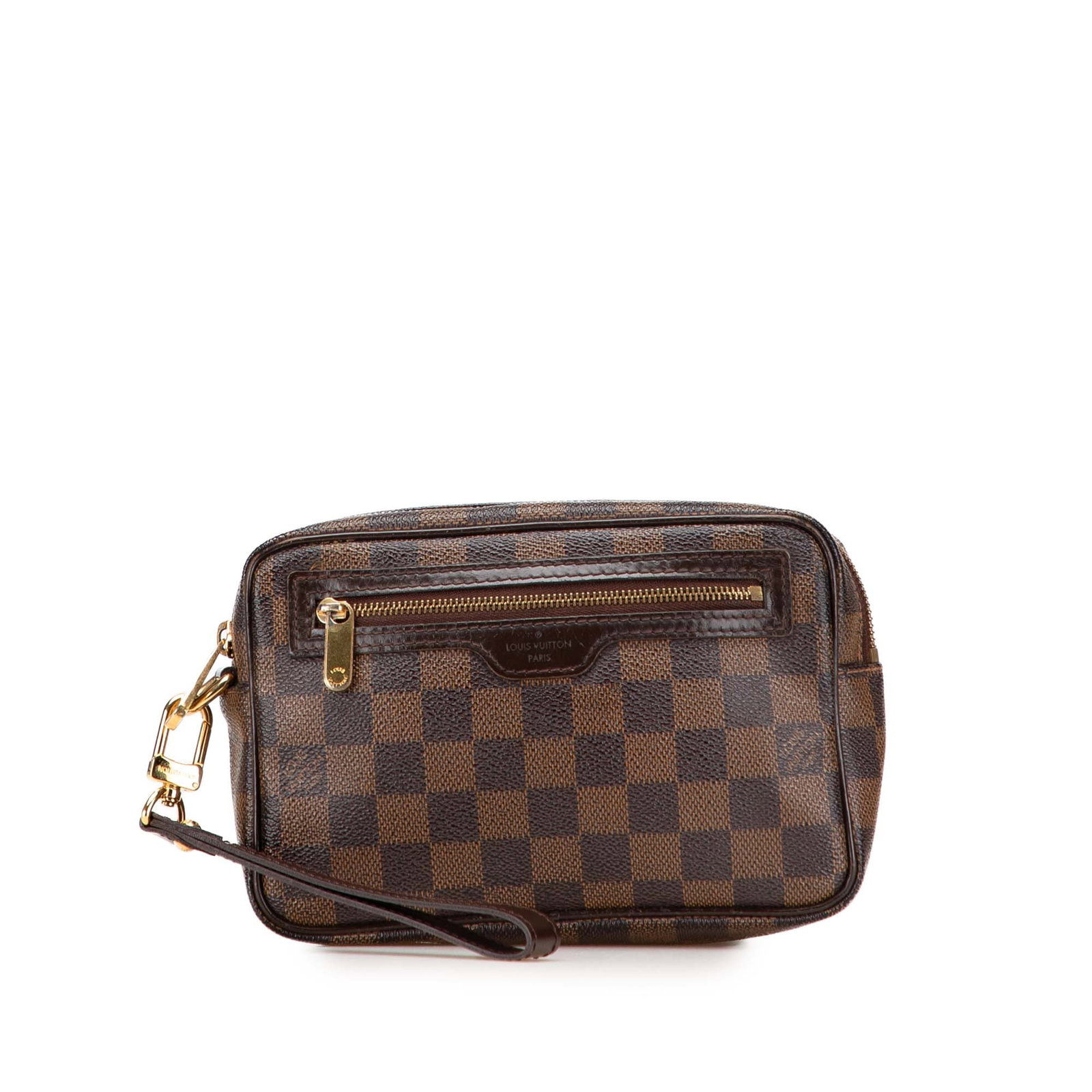 Louis Vuitton Damier Ebene Pochette Billets Macao Bag: Louis Vuitton Damier Ebene Pochette Billets Macao Bag The Louis Vuitton Damier Ebene Pochette Billets Macao is a stylish and versatile accessory crafted from durable damier ebene canvas with leather t