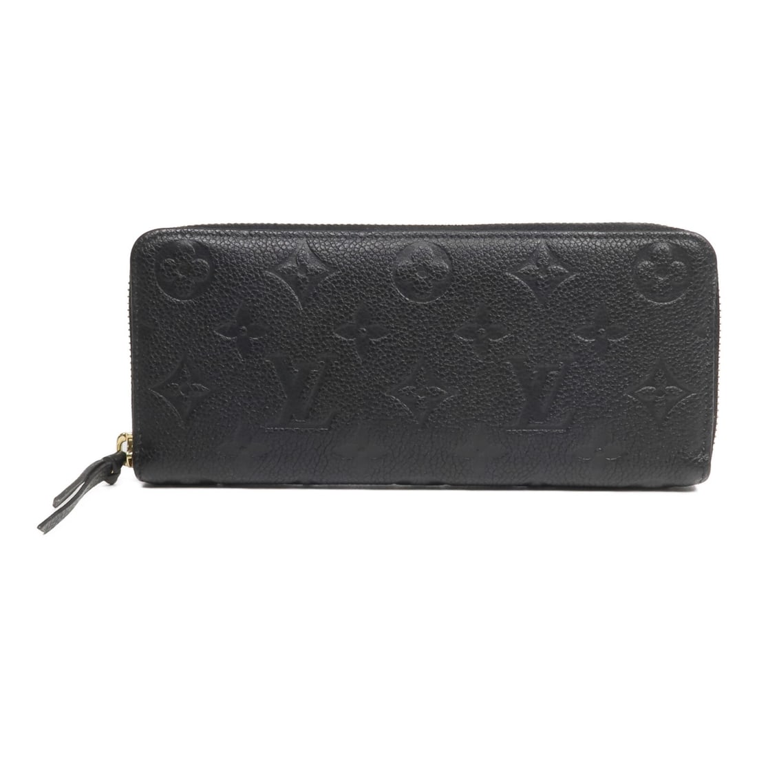 Louis Vuitton Clemence Wallet Monogram Empreinte Black GHW: Louis Vuitton Clemence Wallet Monogram Empreinte Black GHW This Louis Vuitton Clemence wallet features a classic around long wallet design crafted from black calfskin leather. It is tailored for women