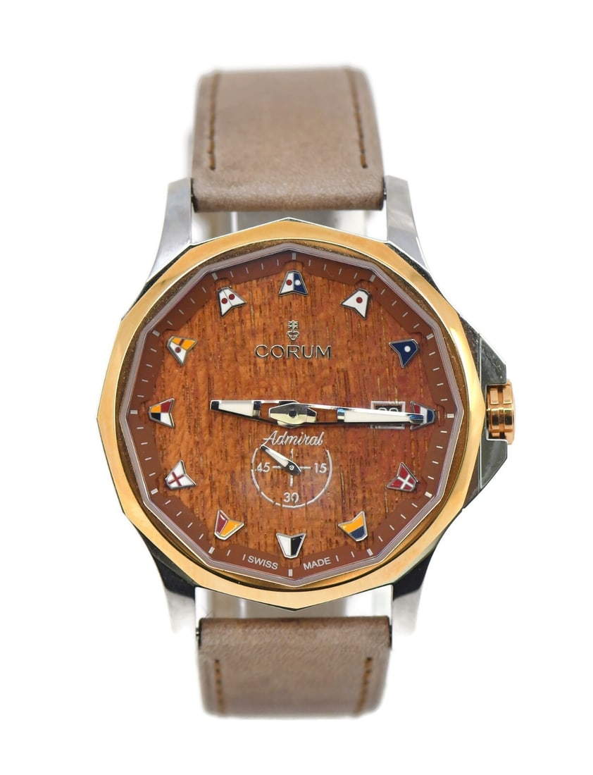 Corum Admiral's Cup 18K Stainless Steel Watch Ref 395.101.24/0F62 with Box and Papers: Corum Admiral's Cup 18K Stainless Steel Watch Ref 395.101.24/0F62 with Box and Papers Experience the elegance of timekeeping with the Corum Admiral's Cup watch, a sophisticated piece featuring a 42mm 