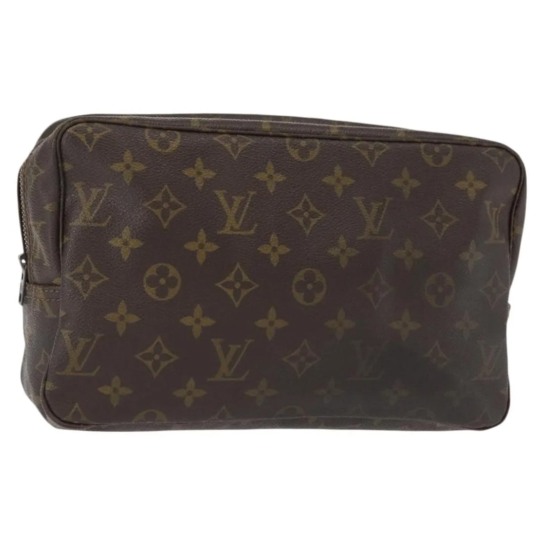 Louis Vuitton Monogram Canvas Trousse Toilette Brown 28cm Bag: Louis Vuitton Monogram Canvas Trousse Toilette Brown 28cm Bag This Louis Vuitton Trousse Toilette is crafted from the brand's signature brown monogram canvas. Designed for women, it is a compact toile