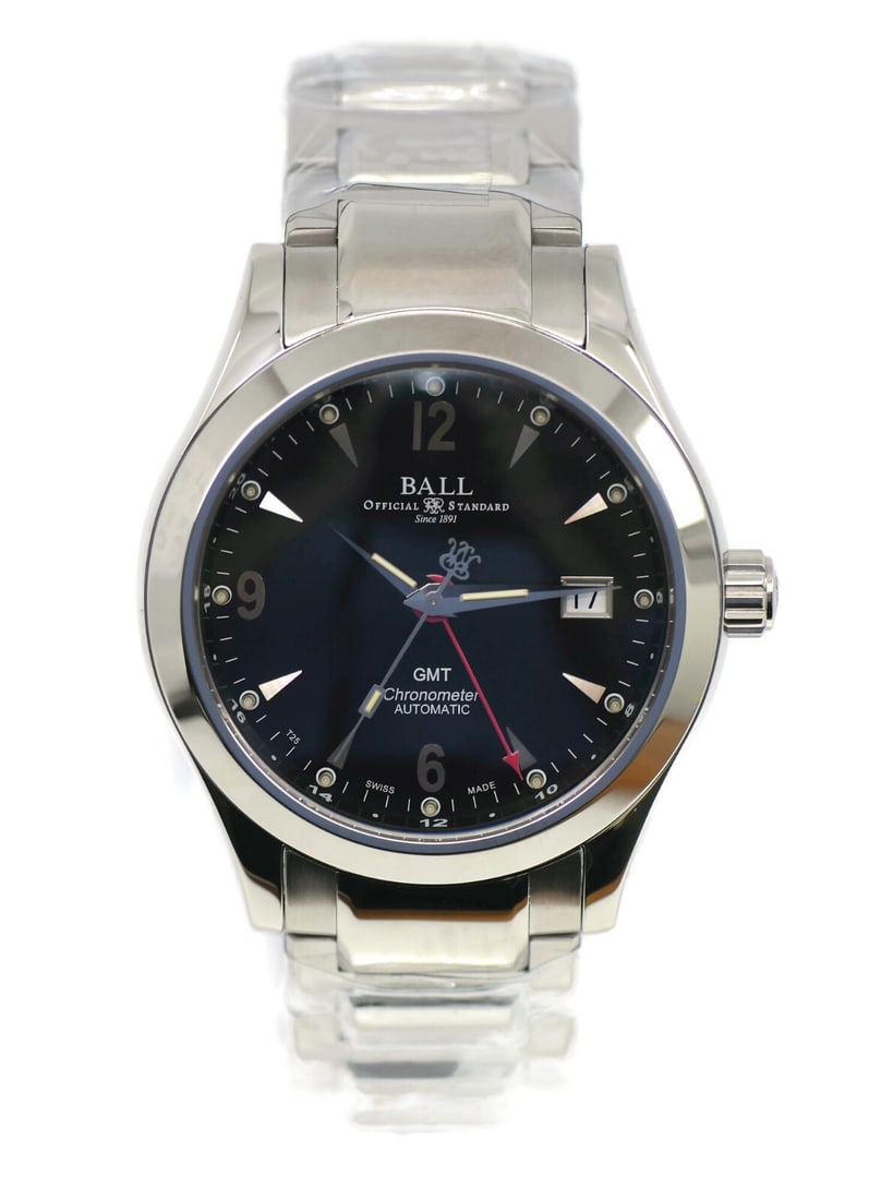 Ball Engineer II Ohio GMT 40mm Stainless Steel Automatic Watch with Box and Papers: Ball Engineer II Ohio GMT 40mm Stainless Steel Automatic Watch with Box and Papers Discover the precision and elegance of the Ball Engineer II Ohio GMT Stainless Steel Watch. This timepiece features a