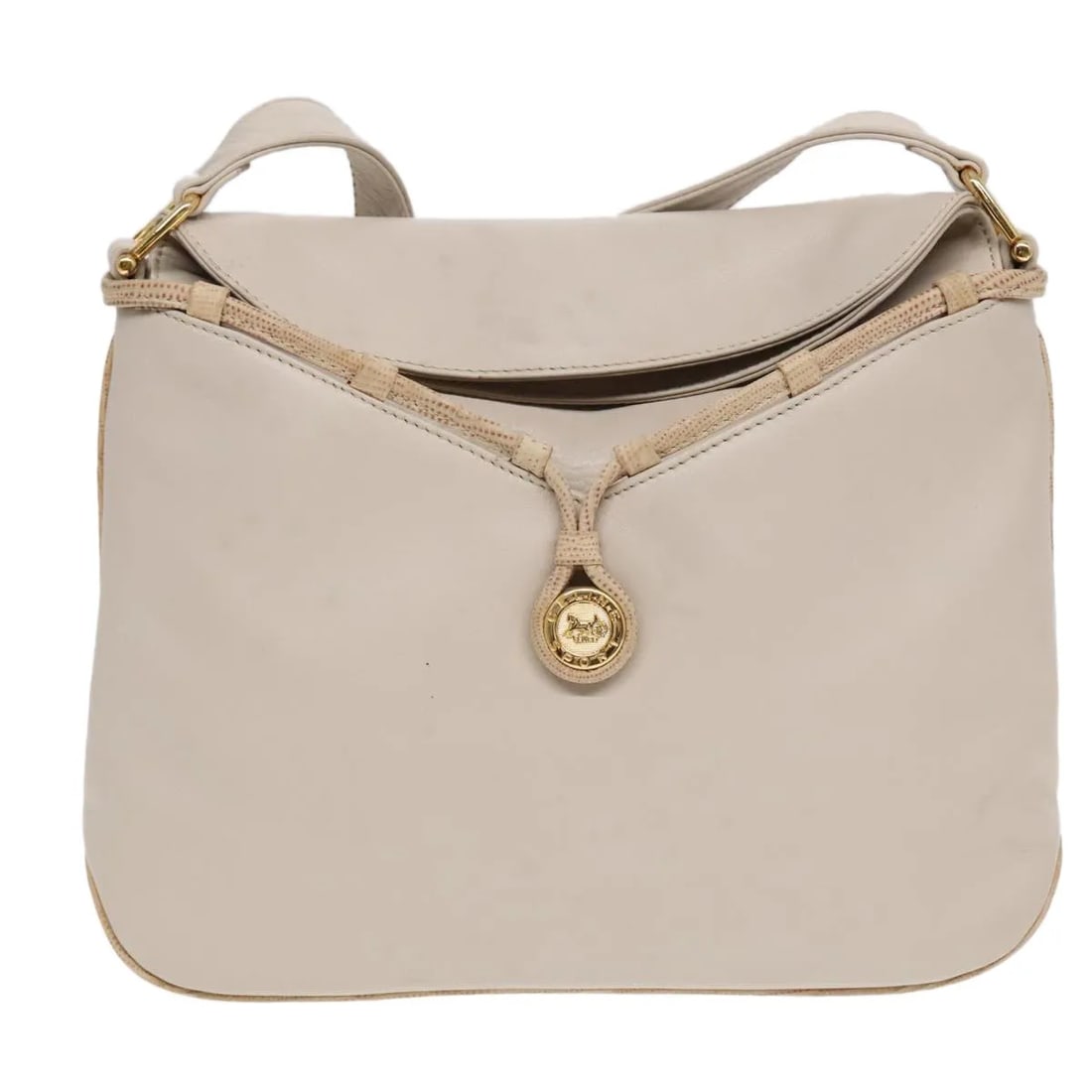 Celine Horse Carriage Beige Leather Handbag 31cm x 22cm x 7cm: Celine Horse Carriage Beige Leather Handbag 31cm x 22cm x 7cm Celine Horse Carriage leather bag in beige. Made in Italy, this women's bag is presented in good condition with visible signs of prior use