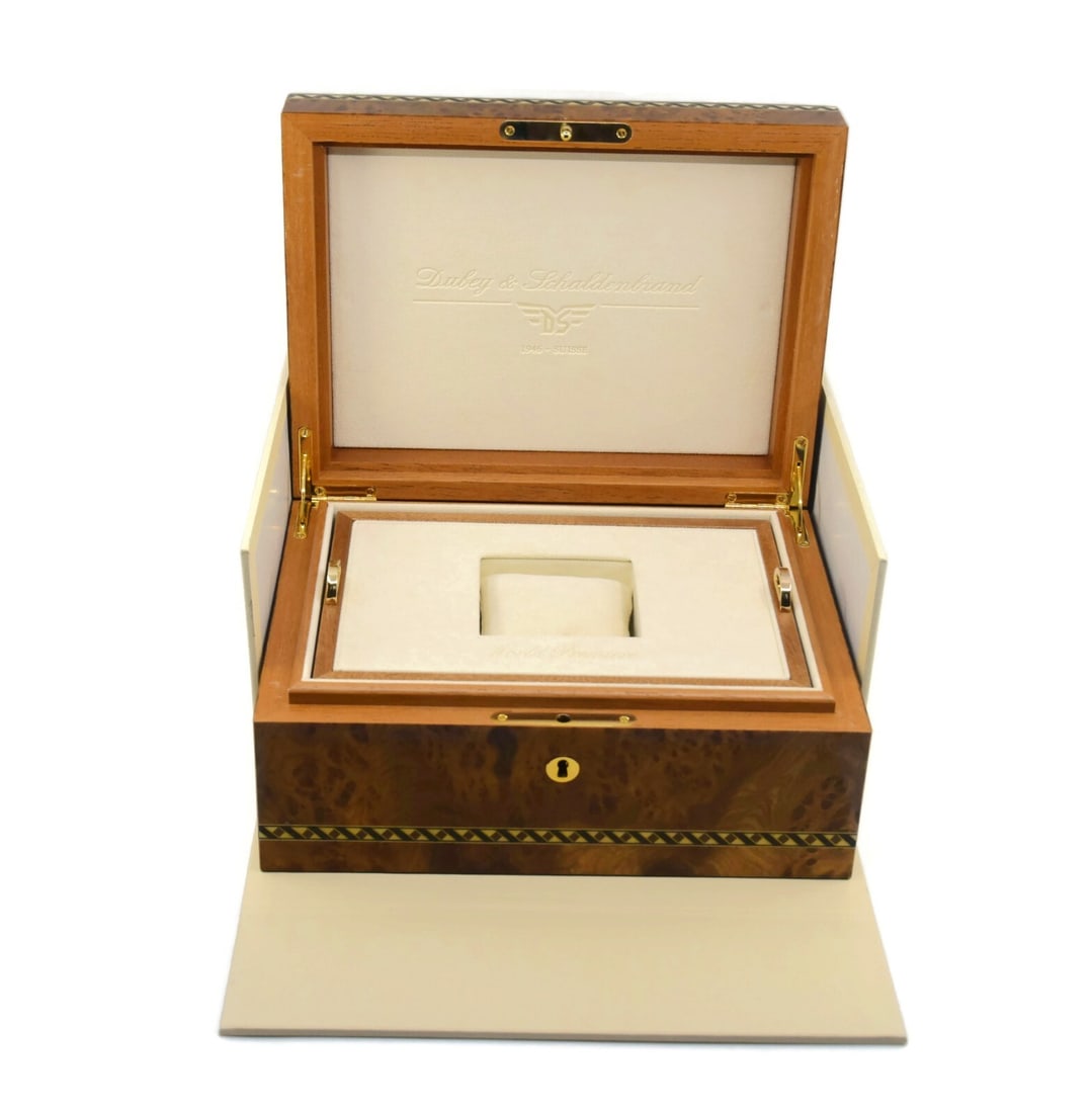 Dubey & Schaldenbrand Extra Large Brown Wood Watch Presentation Box (1 of 1)