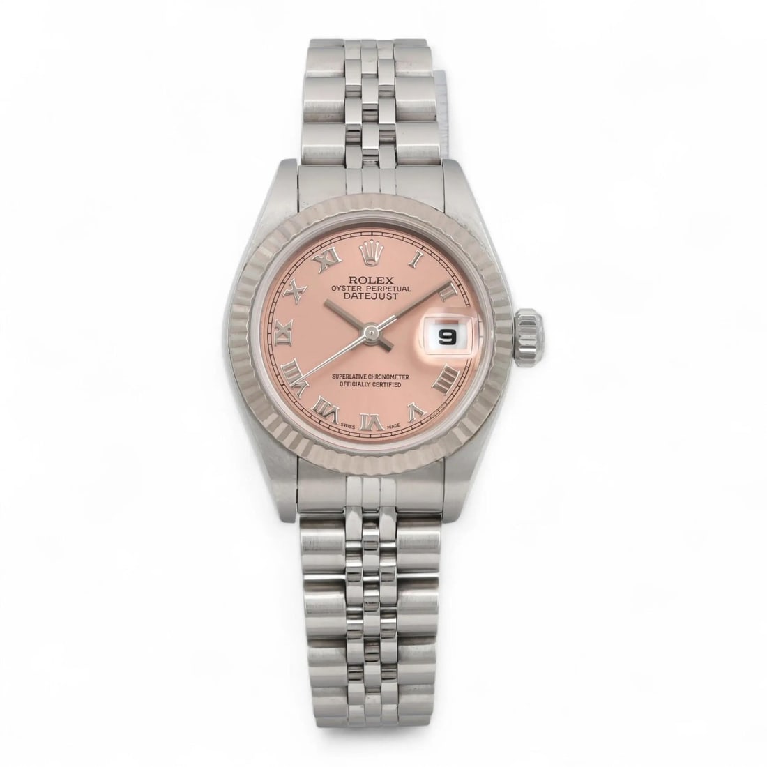 Ladies Rolex Datejust 79174 Pink Dial Stainless Steel Automatic Watch (1 of 6)