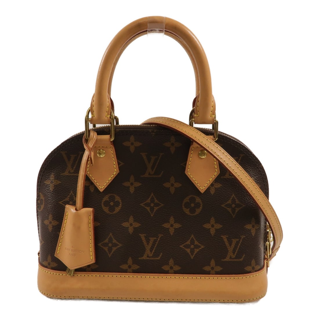 Louis Vuitton Alma BB Monogram 2way Shoulder Handbag Brown: Louis Vuitton Alma BB Monogram 2way Shoulder Handbag Brown Louis Vuitton Alma BB 2-way shoulder bag in brown Monogram PVC coated canvas. This women's handbag is made in France and features a structure