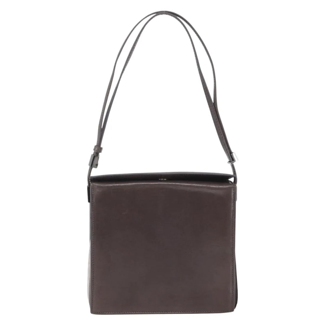 Gucci Vintage Shoulder Bag Brown Leather 17cm x 17cm x 5cm: Gucci Vintage Shoulder Bag Brown Leather 17cm x 17cm x 5cm This pre-owned Gucci vintage shoulder bag is crafted from brown leather and designed for women. It features a compact size suitable for every