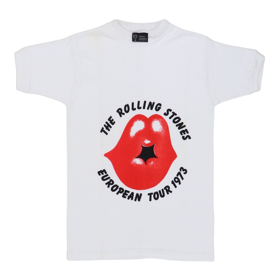 Vintage 1973 Tour Shirt The Rolling Stones European Concert Apparel: Vintage 1973 Tour Shirt The Rolling Stones European Concert Apparel This is an original vintage 1973 Rolling Stones European Tour shirt, featuring no back graphics. The shirt is made from 100% cotton 
