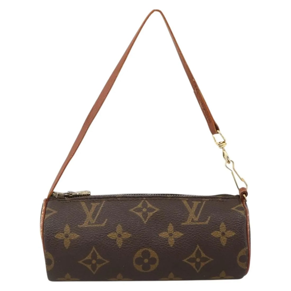 Papillon Pochette Bag by Louis Vuitton in Monogram Canvas Brown: Papillon Pochette Bag by Louis Vuitton in Monogram Canvas Brown This Louis Vuitton Papillon Pochette features the signature Monogram canvas in brown, designed for women. The bag is crafted from durabl