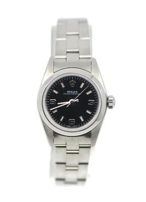 Rolex 76080 Oyster Perpetual 25mm stainless steel watch with box (1 of 6)