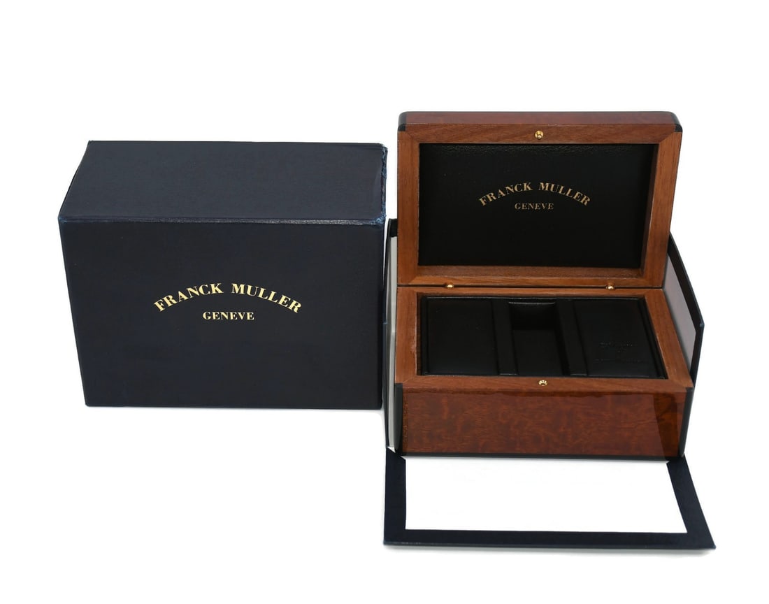 Authentic Franck Muller Presentation Watch Box 7x5x4 Inches: Authentic Franck Muller Presentation Watch Box 7x5x4 Inches This Franck Muller Watch Box is a beautifully crafted presentation box designed to showcase your timepiece. Measuring 7 x 5 x 4 inches, it i