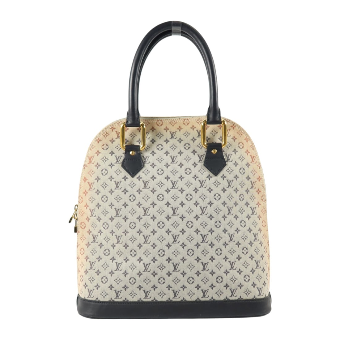 Louis Vuitton Alma Haut Monogram Mini Lin Black Gray Handbag GHW: Louis Vuitton Alma Haut Monogram Mini Lin Black Gray Handbag GHW This Louis Vuitton Alma Haut handbag is crafted from black and gray Monogram Mini Lin canvas and features gold-tone hardware. Made in F