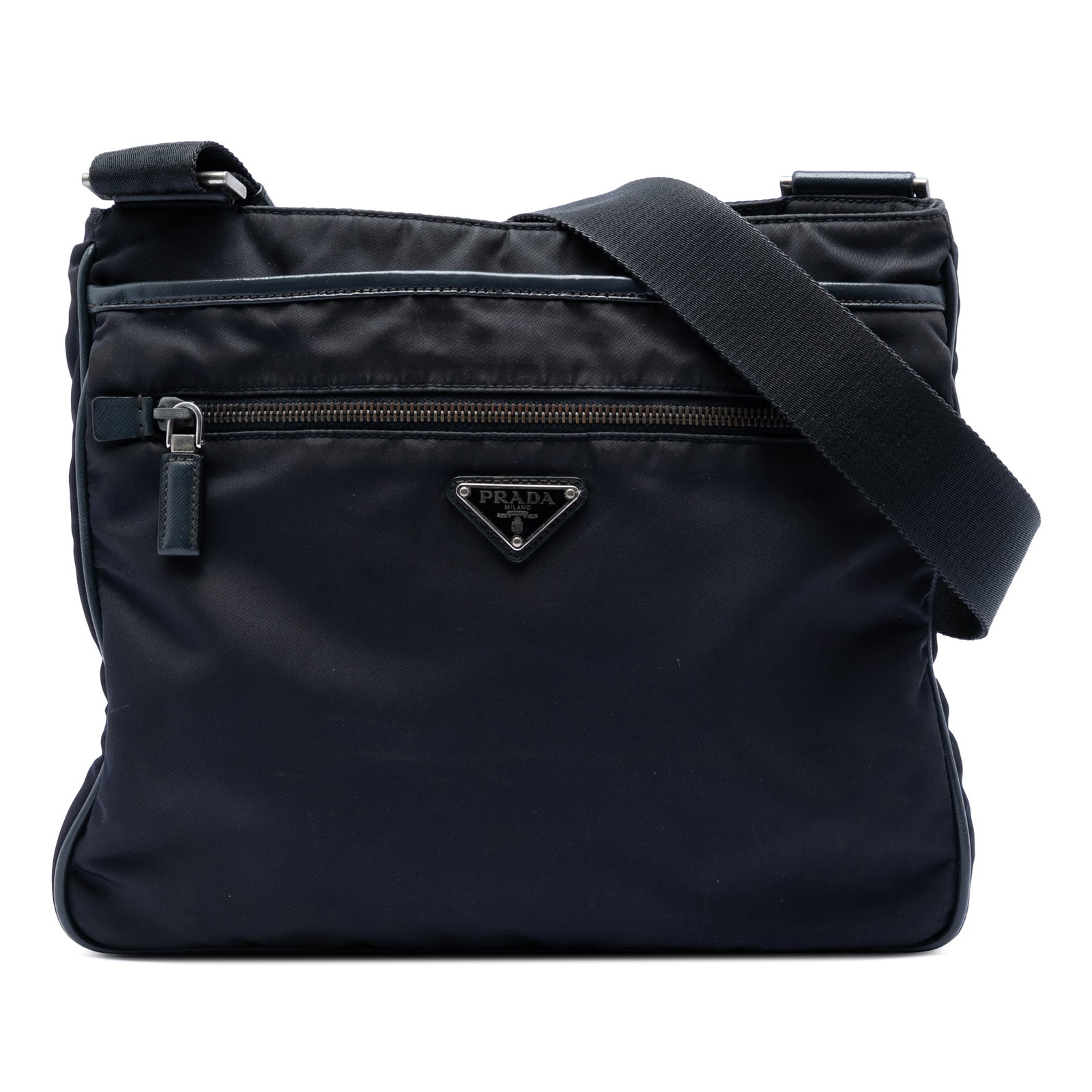 Prada Tessuto Nylon Crossbody Bag with Saffiano Trim (1 of 7)