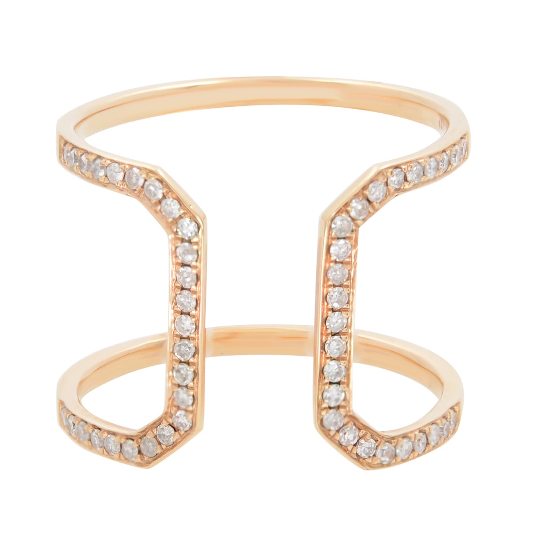 Rachel Koen 18K Rose Gold Diamond Band Ring 0.25cttw Size 7.5: Rachel Koen 18K Rose Gold Diamond Band Ring 0.25cttw Size 7.5 This exquisite Rachel Koen diamond ring is crafted from 18K rose gold and features a stunning band style. Set with 0.25cttw of natural rou