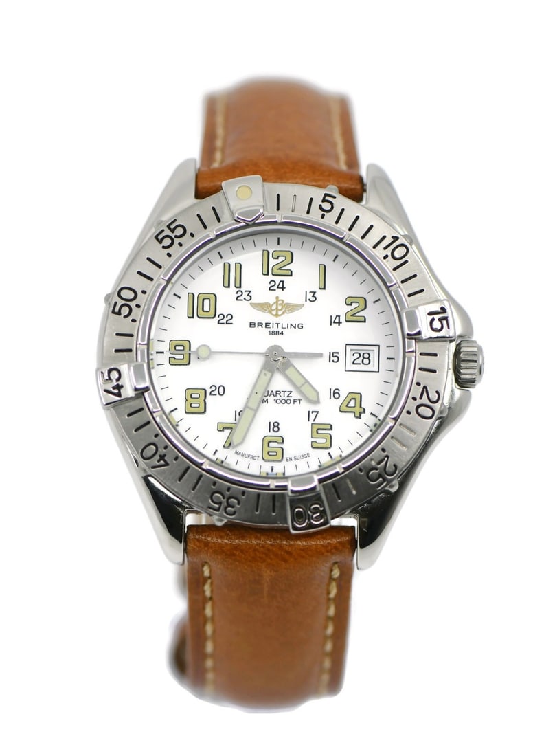 Breitling Colt Quartz Analog Wristwatch Stainless Steel 38MM (1 of 5)