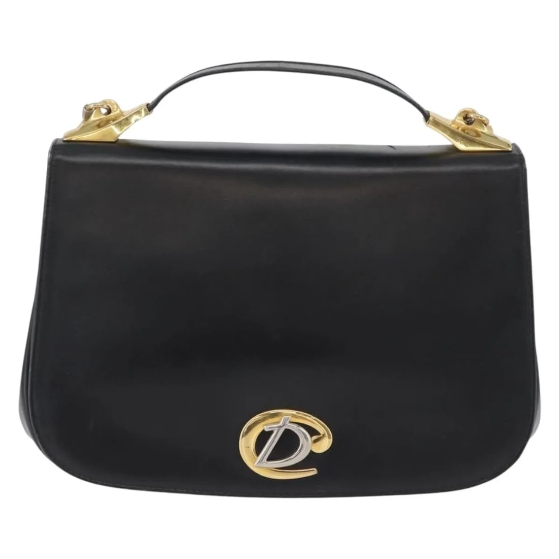 Christian Dior Vintage CD Logo Shoulder Bag Black Leather: Christian Dior Vintage CD Logo Shoulder Bag Black Leather This Christian Dior Vintage CD Logo Shoulder Bag is crafted from black leather and features a classic design with the iconic CD logo. Designed
