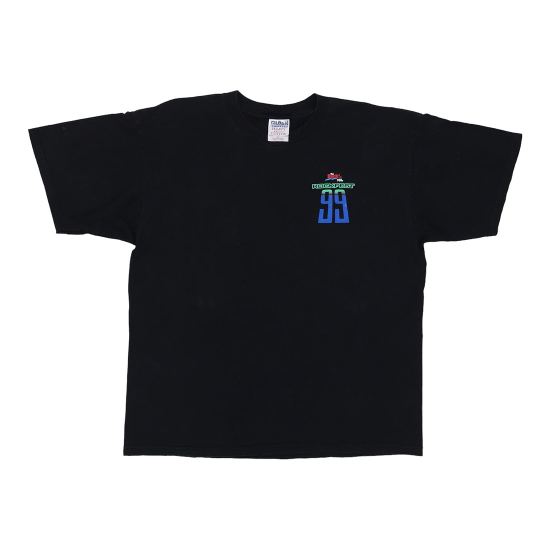 Vintage 1999 Kansas City Rockfest 98.9 Concert T Shirt Black Cotton XL: Vintage 1999 Kansas City Rockfest 98.9 Concert T Shirt Black Cotton XL This is an original vintage 1999 Rockfest Kansas City 98.9 The Rock concert shirt. Featuring front and back graphics, this shirt
