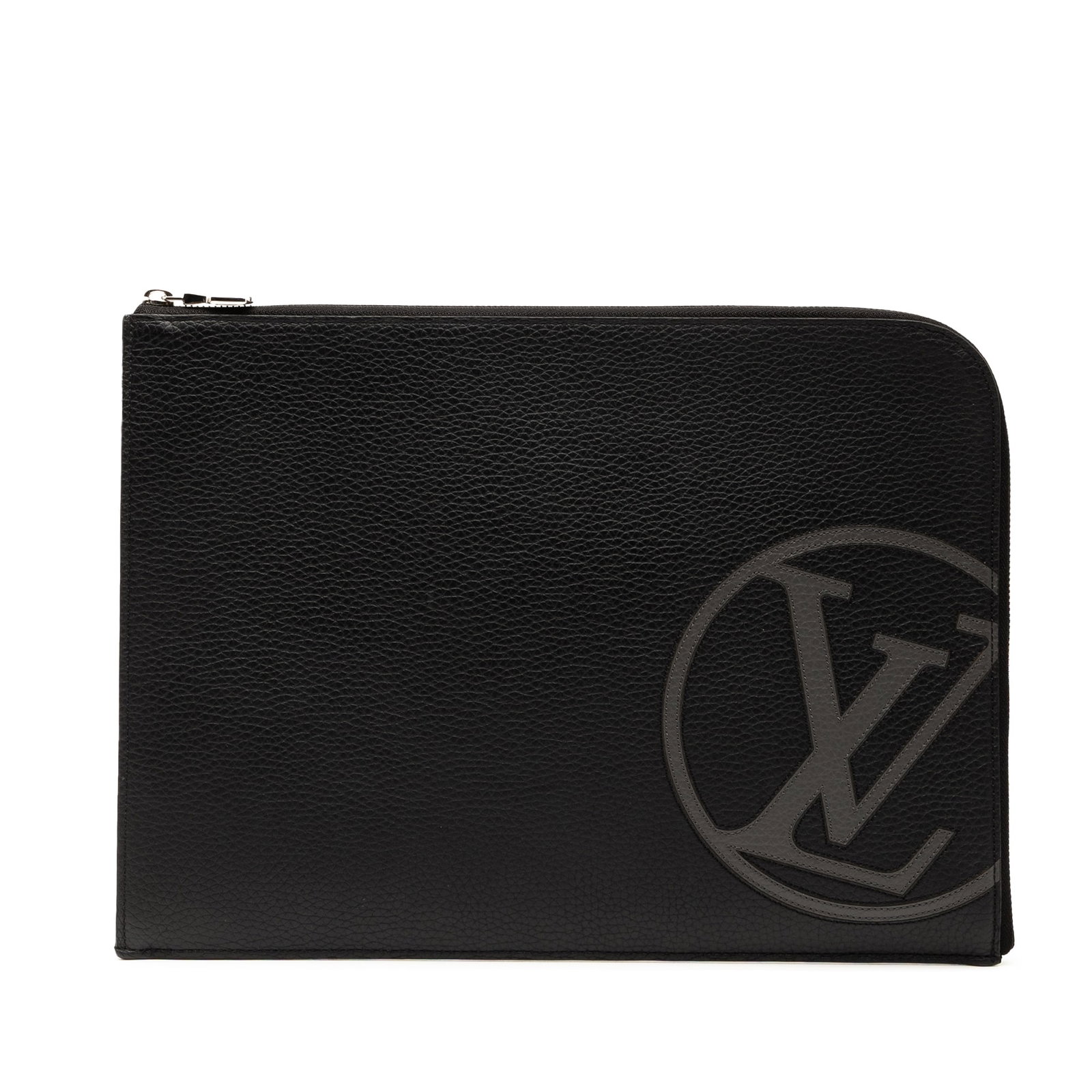 Louis Vuitton Taurillon Initials Circle Pochette Jour GM Black Leather Bag (1 of 7)