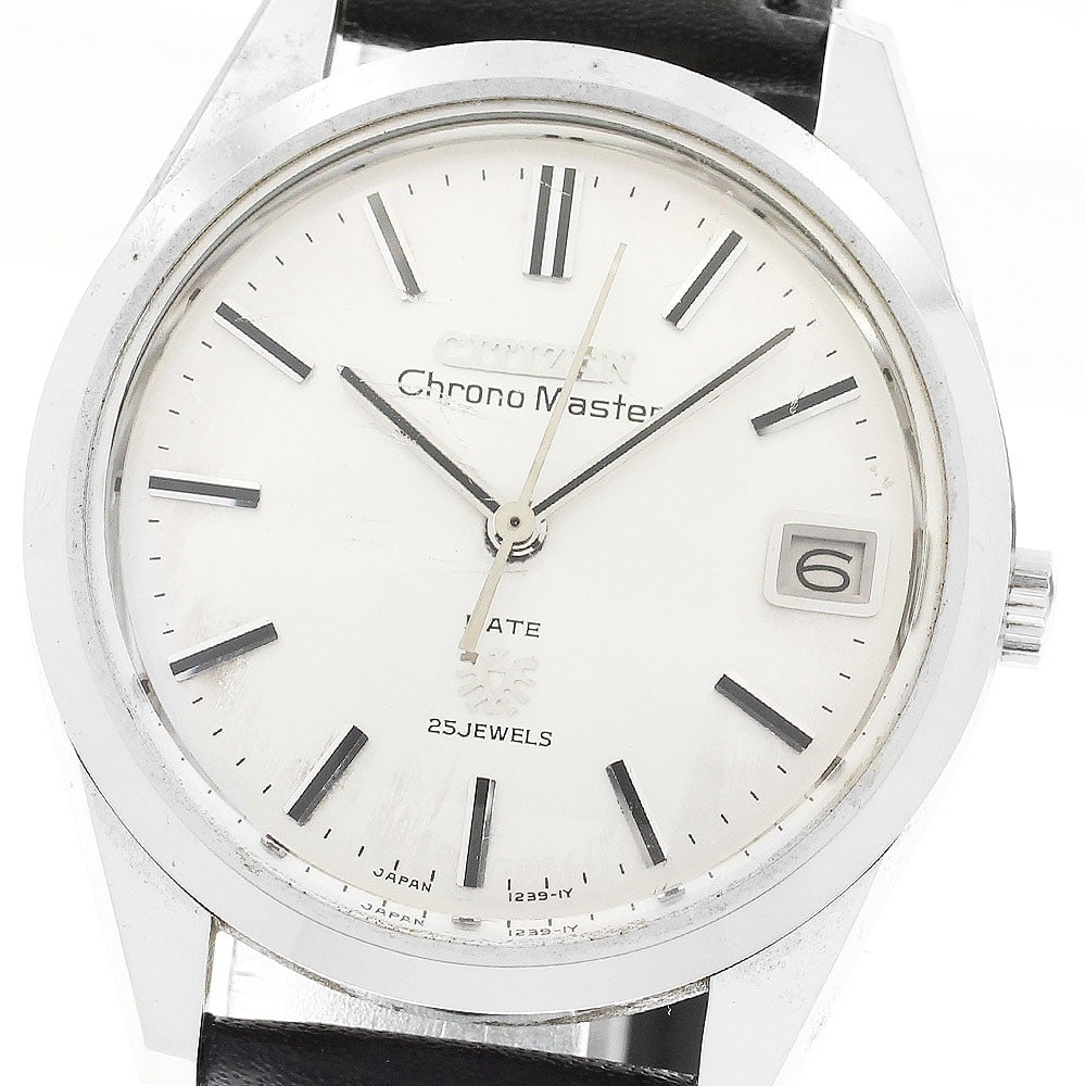 Citizen Chronomaster Eagle Medallion manual wind date watch: Citizen Chronomaster Eagle Medallion manual wind date watch This Citizen Chronomaster Eagle Medallion men's wristwatch (model HODS 2901-Y) features a stainless steel case paired with a silver dial and