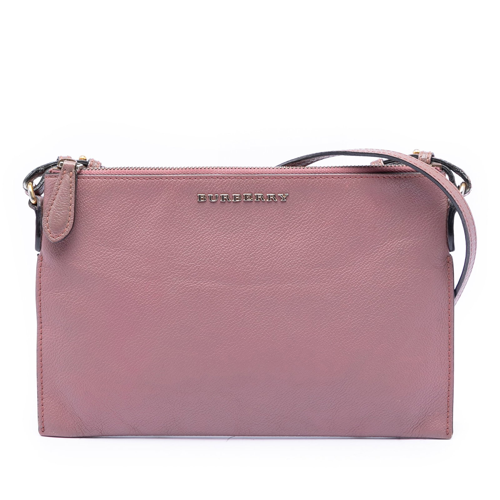 Burberry Peyton Pink Leather Crossbody Bag with Chain Strap: Burberry Peyton Pink Leather Crossbody Bag with Chain Strap This Burberry Peyton crossbody bag features a pink leather body with a chain link and adjustable flat leather strap. It is designed with a t