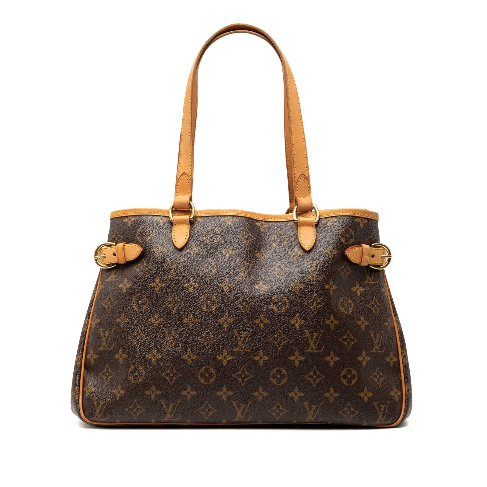 Louis Vuitton Batignolles Horizontal Monogram Canvas Shoulder Bag Brown: Louis Vuitton Batignolles Horizontal Monogram Canvas Shoulder Bag Brown The Louis Vuitton Monogram Batignolles Horizontal features the iconic monogram canvas exterior with flat vachetta leather should