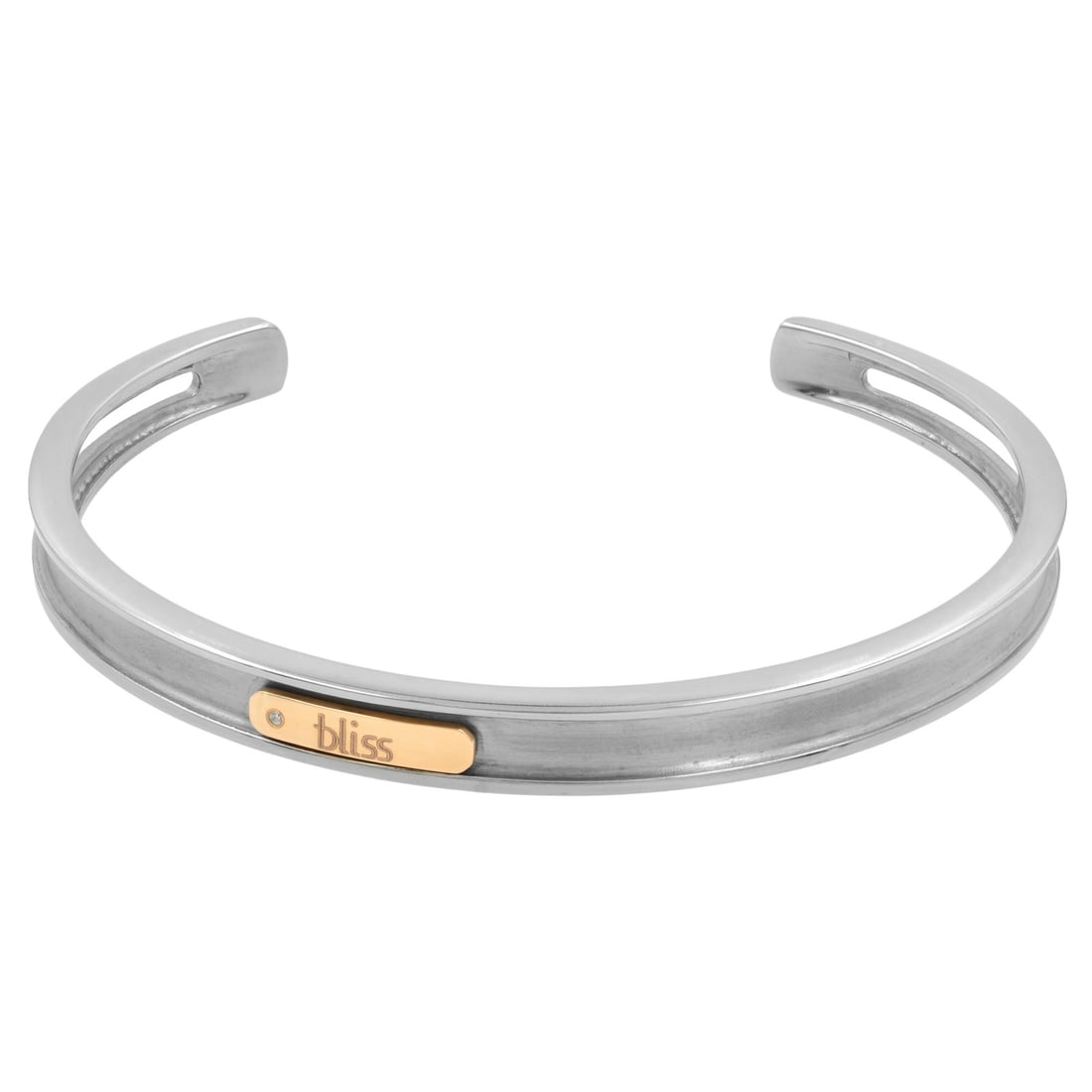 Bliss by Damiani Gold Tytanium Bangle Bracelet 18K Rose Gold Adjustable Diamond (1 of 5)