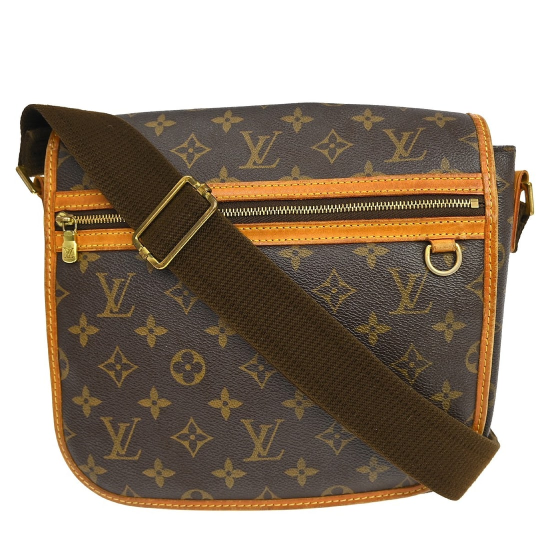 Louis Vuitton Bosphore PM Monogram Crossbody Messenger Bag M40106: Louis Vuitton Bosphore PM Monogram Crossbody Messenger Bag M40106 Vintage Louis Vuitton Bosphore PM messenger shoulder bag in brown Monogram canvas with leather trim. This medium crossbody style featu