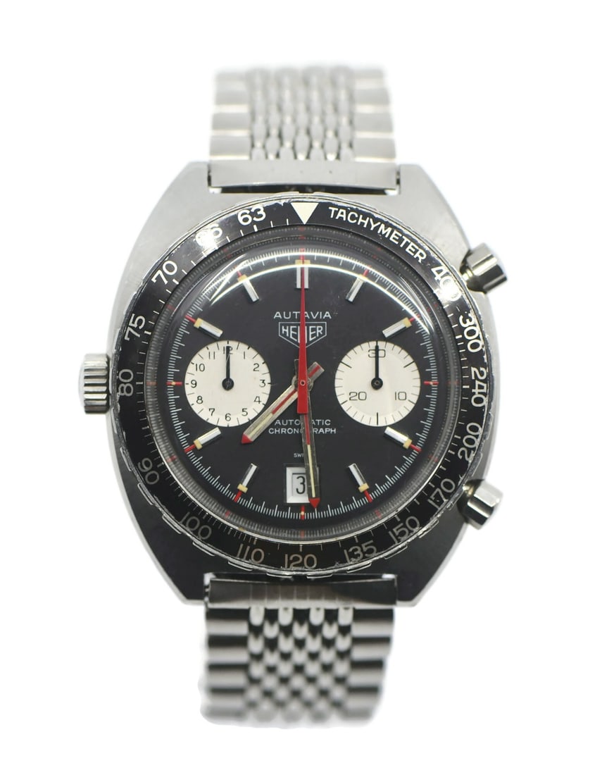 Autavia 1163 Men's Stainless Steel Wristwatch by Heuer (1 of 5)