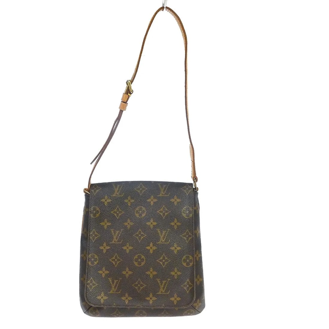Louis Vuitton Musette Salsa Shoulder Bag in Monogram Canvas: Louis Vuitton Musette Salsa Shoulder Bag in Monogram Canvas Louis Vuitton Musette Salsa in brown monogram canvas. This unisex shoulder bag is made in Spain and remains functional in fair condition, sh