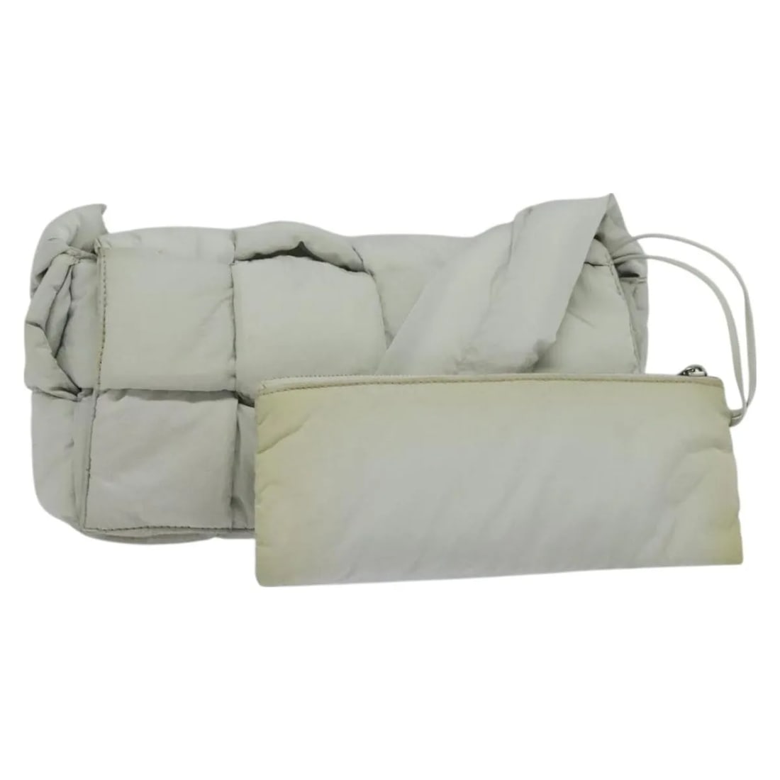 Bottega Veneta Padded Tech Cassette Gray Nylon Intrecciato Bag (1 of 18)