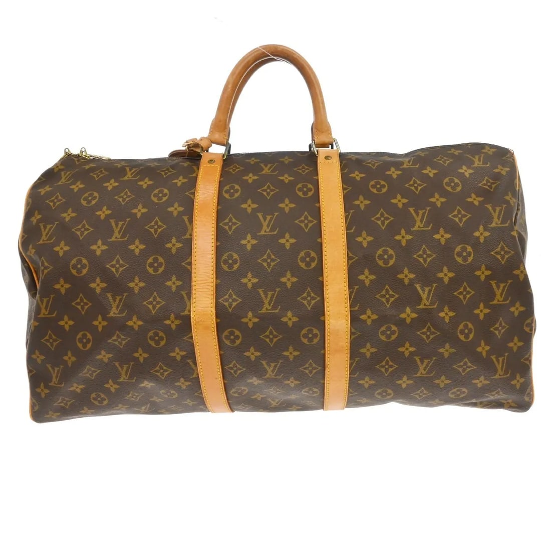 Louis Vuitton Keepall Brown Monogram Canvas Travel Bag: Louis Vuitton Keepall Brown Monogram Canvas Travel Bag Louis Vuitton Keepall in monogram canvas with a brown finish. This unisex bag is made in France and remains in good condition with visible wear f
