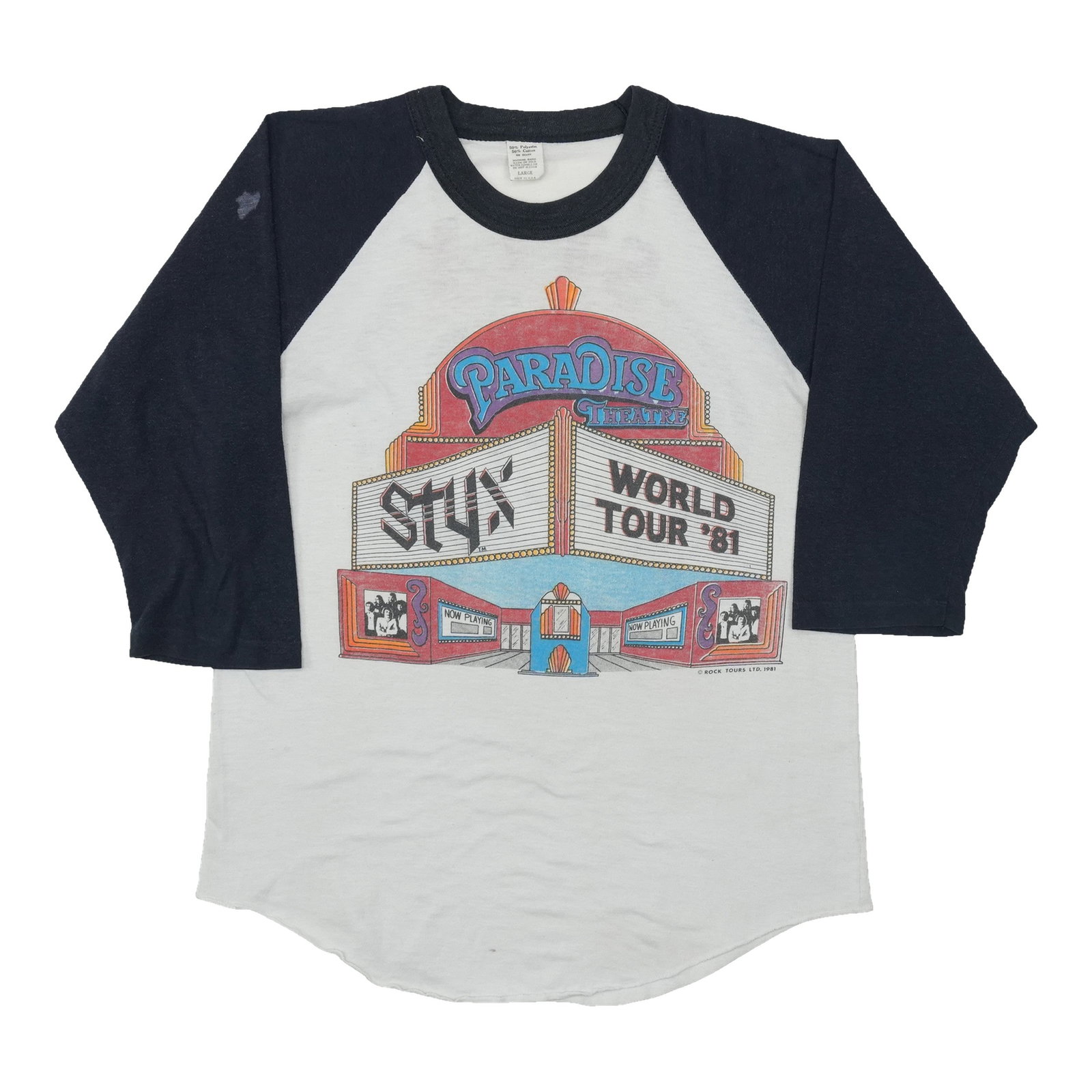 Vintage Styx concert shirt 1981 Paradise Theatre tour white Large (1 of 10)