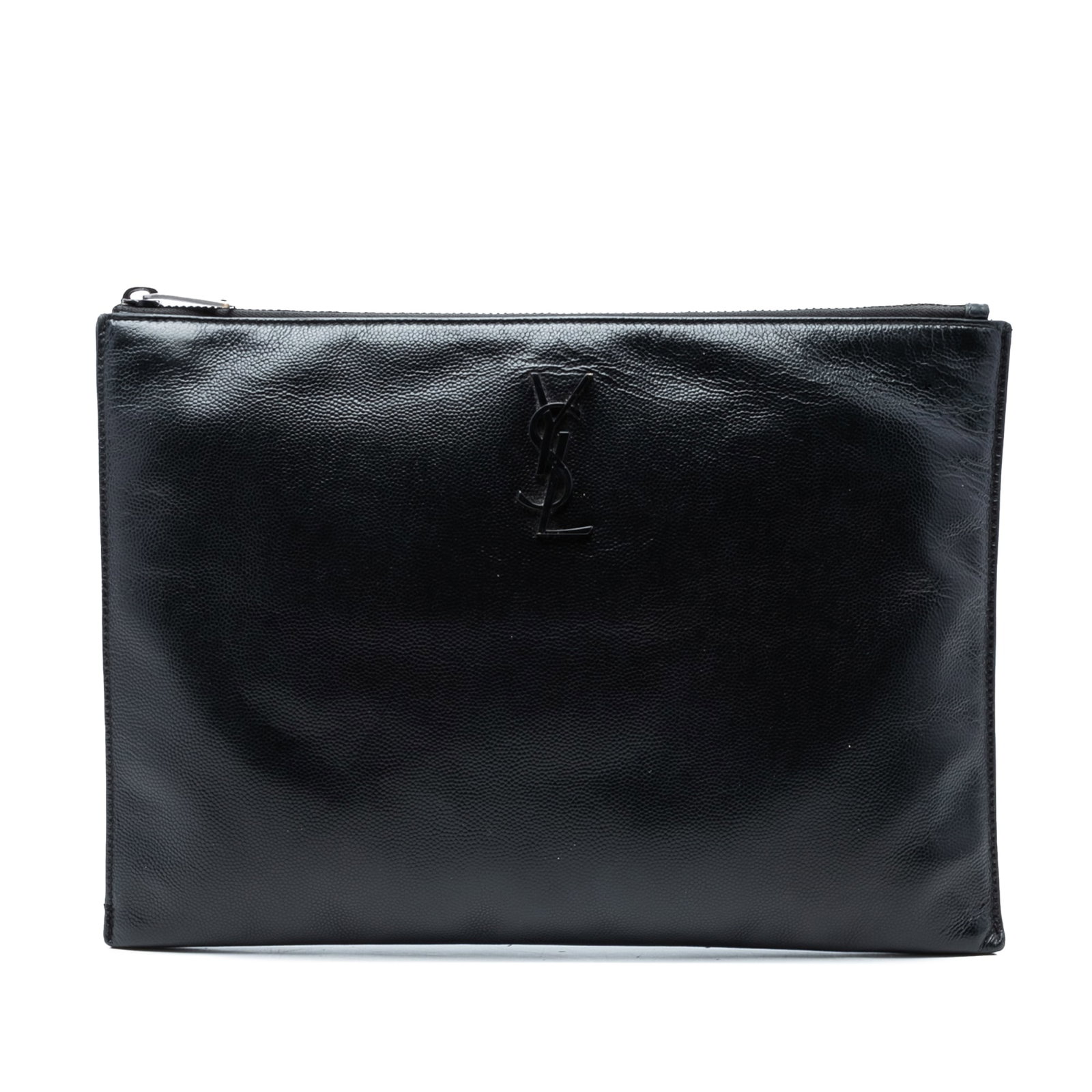 Saint Laurent leather clutch Monogram Monochrome iPad Case (1 of 7)