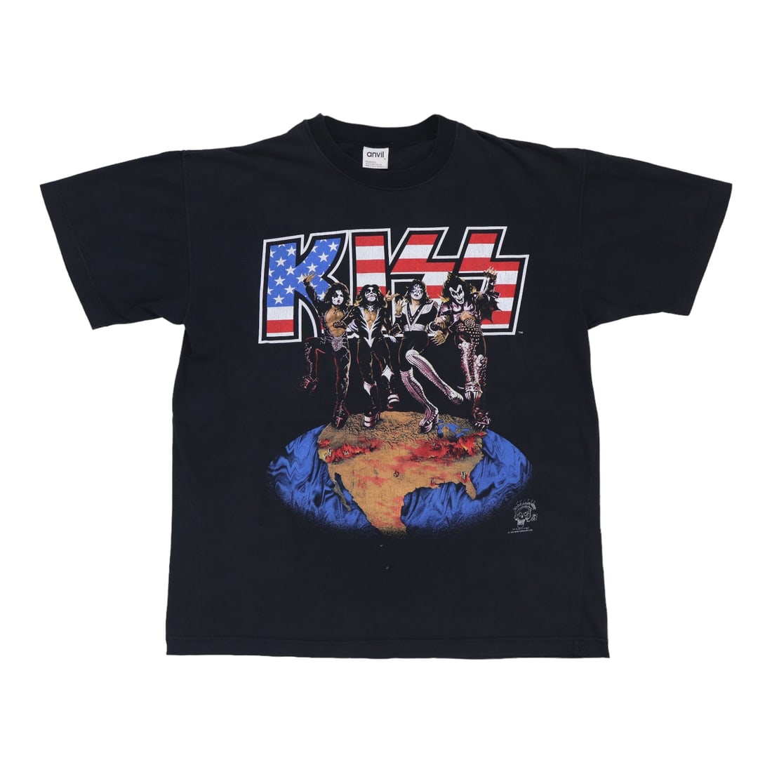 Vintage 1996 Kiss Concert Shirt Dallas Texas Graphic Black Cotton: Vintage 1996 Kiss Concert Shirt Dallas Texas Graphic Black Cotton This is an original vintage 1996 Kiss Dallas Texas Tour Shirt featuring graphics on both the front and back. The shirt is made from 10