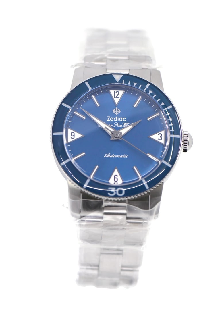 Zodiac Sea Wolf 53 Automatic Stainless Steel Watch ZO9211 with Box and Papers (1 of 6)